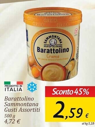 Carrefour Market Sammontana barattolino offerta