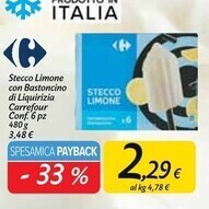 Carrefour Market Carrefour stecco limone con bastoncino di liquirizia offerta