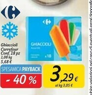 Carrefour Market Carrefour ghiaccioli offerta