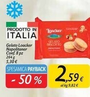 Carrefour Market Loacker gelato napolitaner offerta