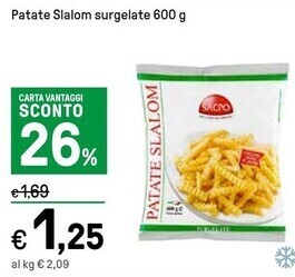 Iper La Grande Sacpo patate slalom surgelate offerta