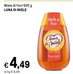 Luna di miele miele di fiori