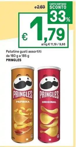 Iper La Grande Pringles patatine gusti assortiti offerta