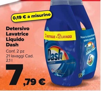 Carrefour Market Dash detersivo lavatrice liquido offerta