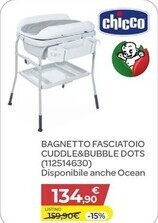 Bimbo Store Chicco bagnetto fasciatoio cuddle&bubble dots offerta
