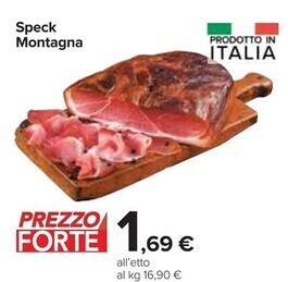 Carrefour Market Speck montagna offerta