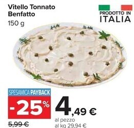 Carrefour Market Vitello tonnato benfatto offerta
