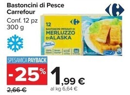 Carrefour bastoncini di pesce