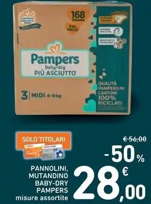 Spazio Conad Pampers pannolini offerta