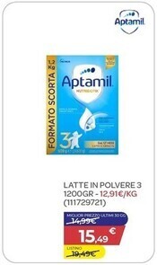 Bimbo Store Aptamil latte in polvere 3 1200gr offerta