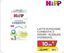 Hipp latte in polvere combiotic 3 600 gr