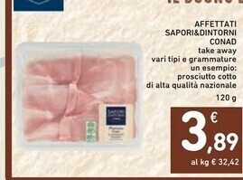 Spazio Conad Conad affettati sapori & dintorni offerta