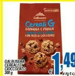 DEM Galbusera Cereali G Granola E Frolla Con Pezzi Di Cioccolato 300 G(ml) offerta