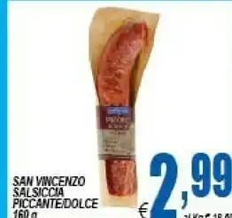 DEM San Vincenzo Salsiccia Piccante O Dolce offerta