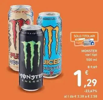 Spazio Conad Monster offerta