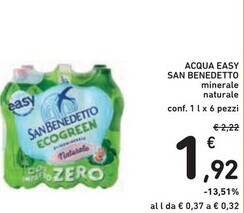 Spazio Conad San benedetto acqua easy offerta