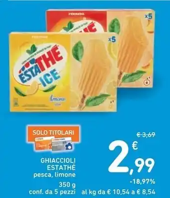 Spazio Conad Estathé ghiaccioli offerta