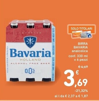 Spazio Conad Bavaria birra offerta