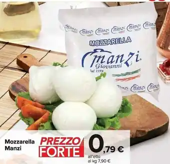 Carrefour Market Manzi - mozzarella offerta