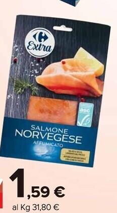 Carrefour Market Carrefour salmone norvegese affumicato offerta