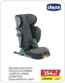 Bimbo Store Chicco seggiolino auto fold & go ombra i-size (4+anni) offerta