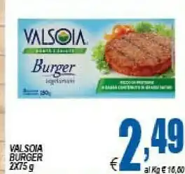 DEM Valsoia 2 Burger 150 G(ml) offerta