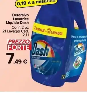 Carrefour Market Dash detersivo lavatrice liquido offerta