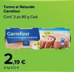 Carrefour Market Carrefour tonno al naturale offerta