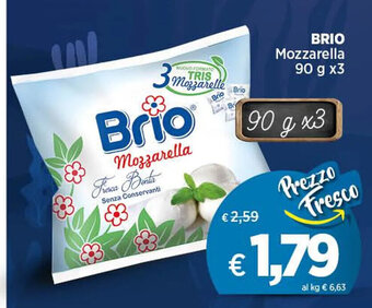 Coop BRIO Mozzarella 90 g x3 offerta