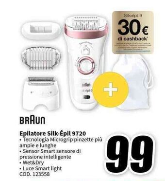 MediaWorld BRAUN Epilatore Silk-Épil 9720 offerta