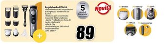 MediaWorld BRAUN Regolabarba BT9420 offerta