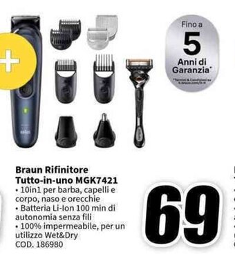 MediaWorld Braun Rifinitore Tutto-in-uno MGK7421 offerta