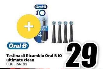 MediaWorld Testina di Ricambio Oral B IO ultimate clean offerta