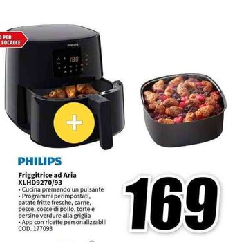 MediaWorld PHILIPS Friggitrice ad Aria XLHD9270/93 offerta