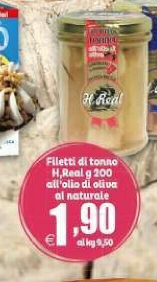 Elite H.Real - Filetti Di Tonno All'Olio Di Oliva 200 G(ml) offerta
