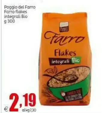 Poggio del farro Farro Flakes Integrali Bio 300 G