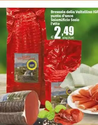 Salumificio Sosio Bresaola Della Valtellina Igp Punta D'anca