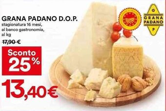 Coop GRANA PADANO D.O.P. stagionatura 16 mesi offerta