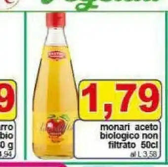 Gros Monari Aceto Biologico Non Filtrato offerta