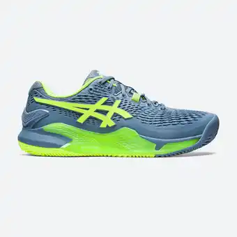 Decathlon Scarpe tennis uomo asics gel resolution 9 grigio-verde terra battuta-clay court offerta