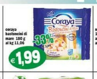 Gros Coraya Bastoncini Di Mare 180 G(ml) offerta
