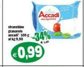 Gros Granarolo Stracchino Accadì Senza Lattosio 100 G(ml) offerta