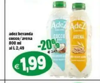 Gros Adez - Straordinaria Avena Gusto Delicatamente Dolce 800 G(ml) offerta
