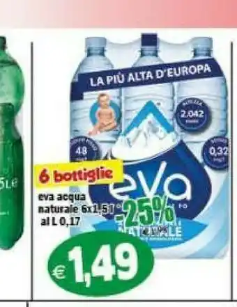 Gros Eva - Acqua Minerale Naturale 1500 G(ml) offerta