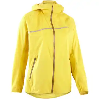 Giacca impermeabile trail donna ocra