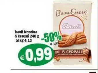 Il Castoro Supermercati Bauli Il Croissant 5 Cereali Con Zucchero Di Canna 240 G(ml) offerta
