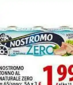Iper Triscount Nostromo Tonno Al Naturale Zero offerta