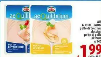 Iper Triscount Aia Petto Di Tacchino Al Forno AeQuilibrium 140 G(ml) offerta