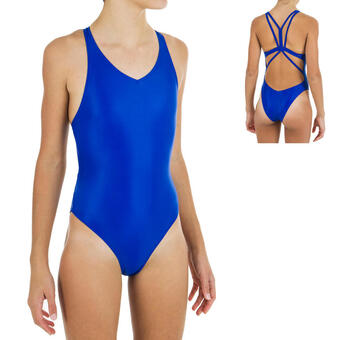 Decathlon Costume intero bambina nuoto sincronizzato azzurro offerta