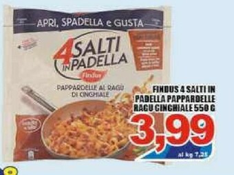 Gros Findus 4 Salti In Padella Pappardelle Al Ragù Di Cinghiale offerta